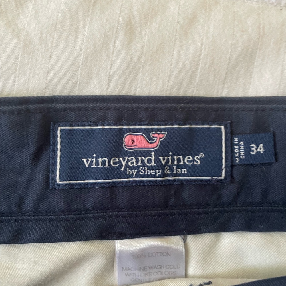 Vineyard Vines Blue and Pink Flat Front Shorts - Picture 2 of 4